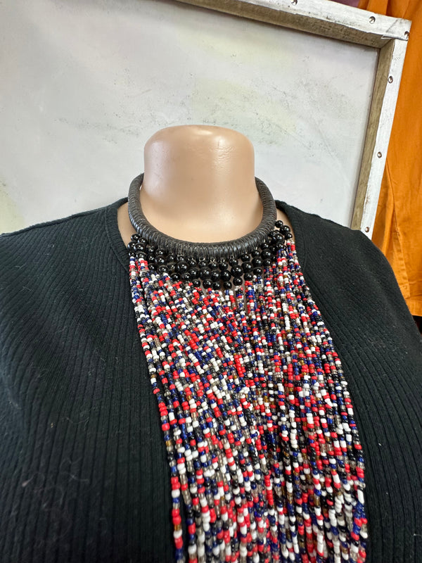 Masai Beaded Necklace (multi)