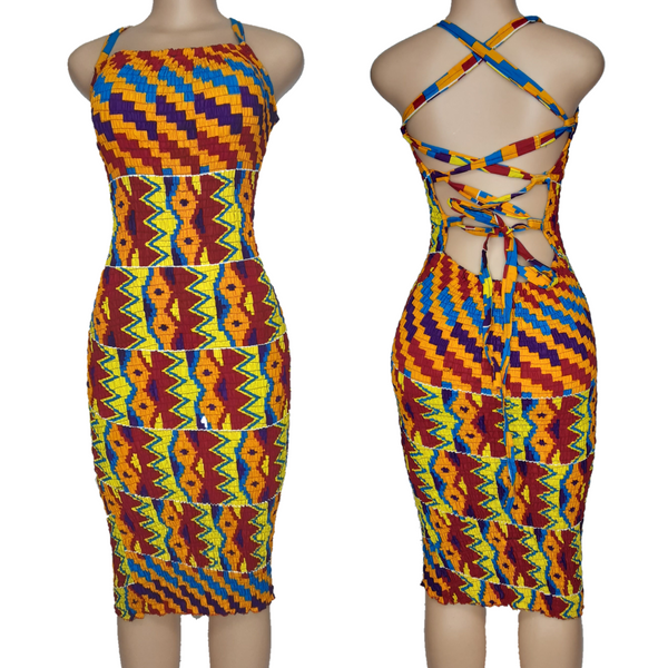 Imani Backless Mini Dress (Kumasi)