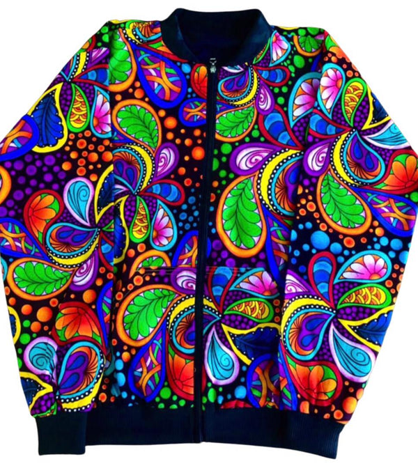 MEN'S AFRICAN PRINT BOMBER